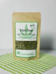 Cannawelt Bio Hanftee mit Nana-Minze