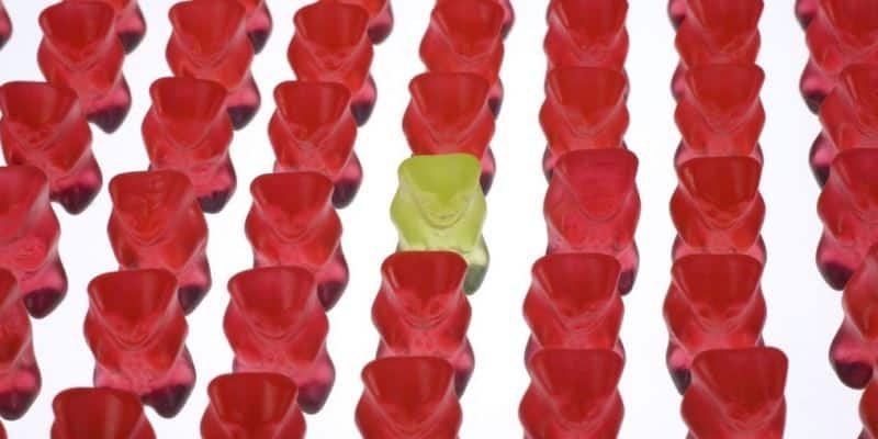 Cannabis-Gummibären Symbolfoto