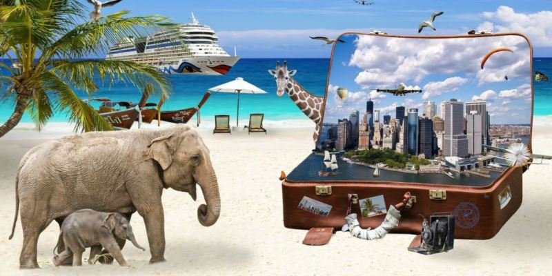 Weltreise Symbolfoto