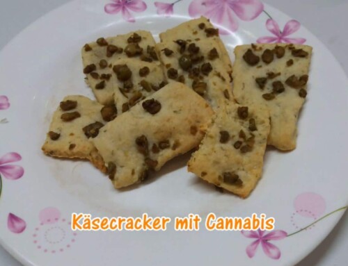 Würzige Käsecracker mit Cannabis