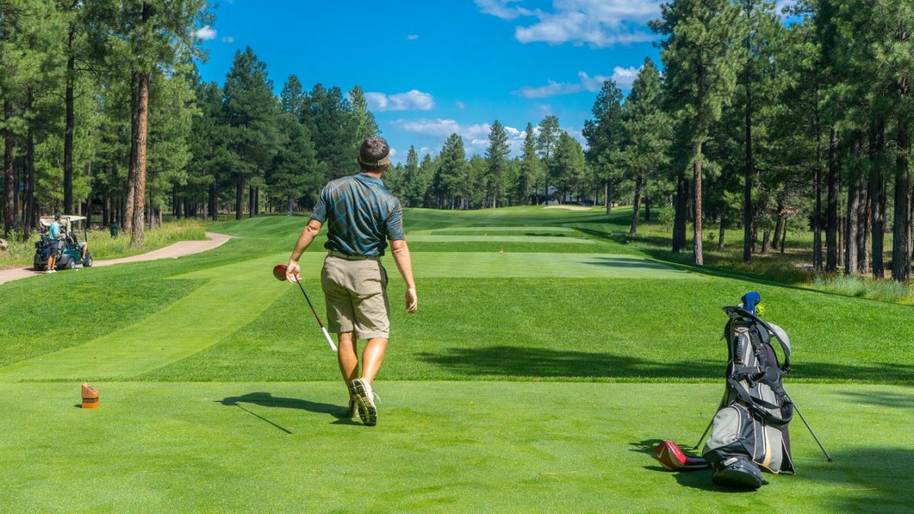 Kiffende Golfer
