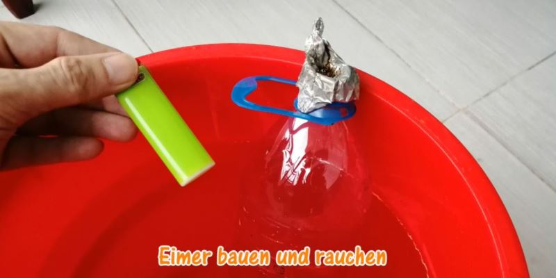 Eimer bauen und rauchen